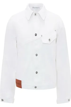 J.W.Anderson Cropped twisted denim jacket