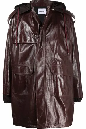AMBUSH Zipped-up leather coat