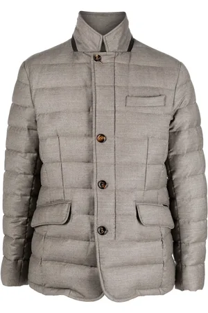 MOORER Round neck padded jacket