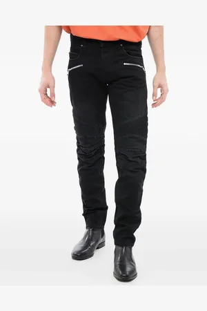 Balmain Slim-fit biker jeans
