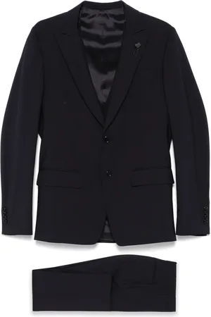 LARDINI Brooch-detail suit
