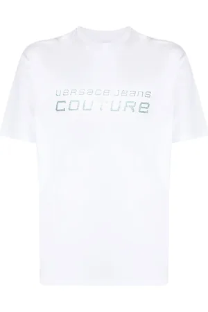 VERSACE Rhinestone-embellished cotton T-shirt