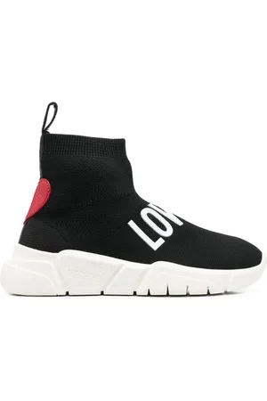 Moschino Heart-patch high-top sneakers