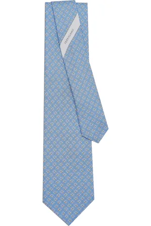 Salvatore Ferragamo Tetris-print silk tie
