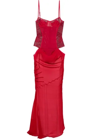 The Attico Cut-out bustier dress