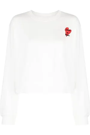 Izzue Slogan-embroidered cotton sweatshirt
