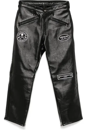 MASTERMIND Logo-patch trousers