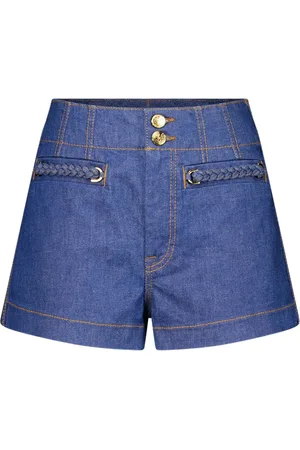 ZIMMERMANN Wylie braided-pocket denim shorts