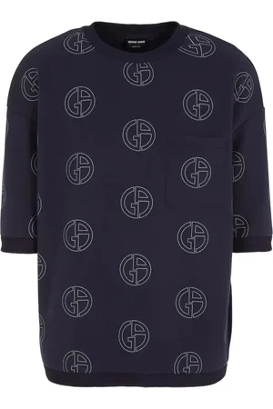 Giorgio Armani Monogram-pattern sweatshirt