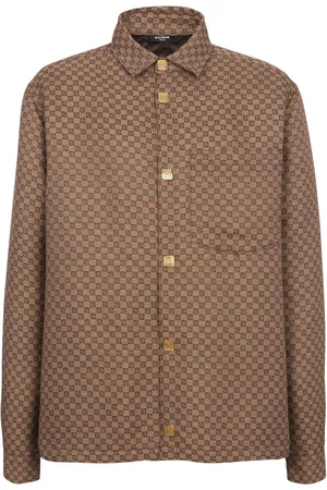 Balmain PB-monogram shirt jacket