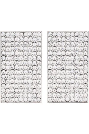 Alessandra Rich Crystal-embellished clip-on earrings