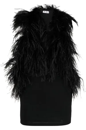 The Attico Feathered mini dress