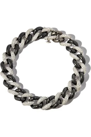 Shay 18kt gold curb-chain diamond bracelet