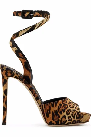 Giuseppe Zanotti Cordelia peep-toe leopard-print sandals