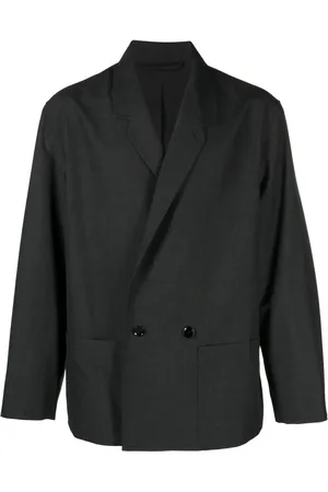 LEMAIRE Double-breasted cotton-blend blazer
