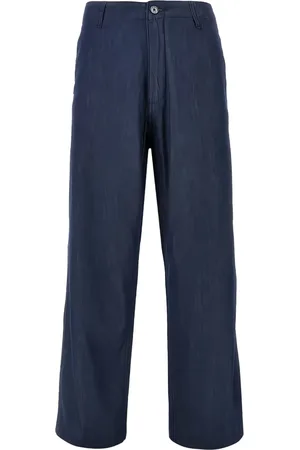 Emporio Armani Cotton straight-leg trousers