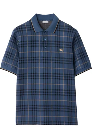 Burberry Checked cotton polo shirt