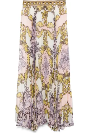 ALICE+OLIVIA Embroidered-waistband maxi skirt