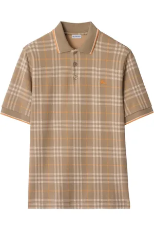 Burberry Checked cotton polo shirt