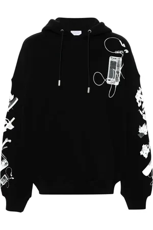 OFF-WHITE Scan Arrow cotton hoodie