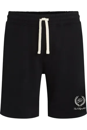 Karl Lagerfeld Logo-embroidered track shorts