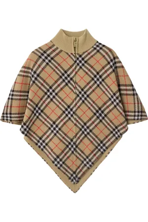 Burberry Check wool cape