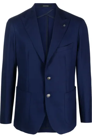 TAGLIATORE Brooch-detail single-breasted blazer