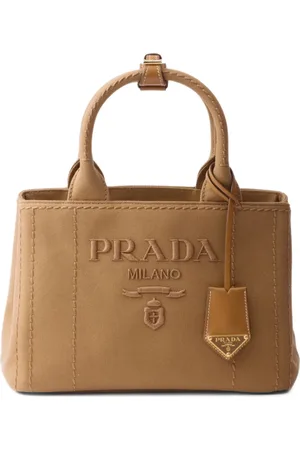 Prada Mini logo-embossed tote bag