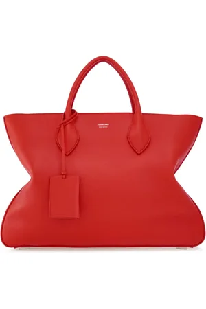 Salvatore Ferragamo Logo-stamp leather tote bag