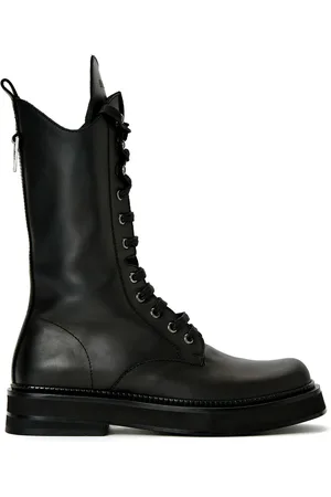 The Attico Robin leather mid-calf boots