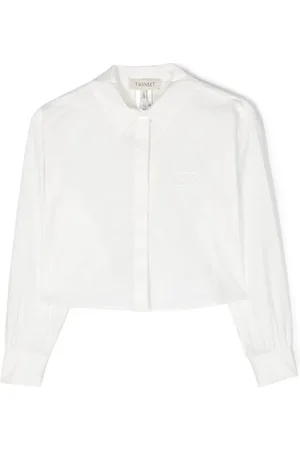Twin-Set Logo-embroidered long-sleeve shirt