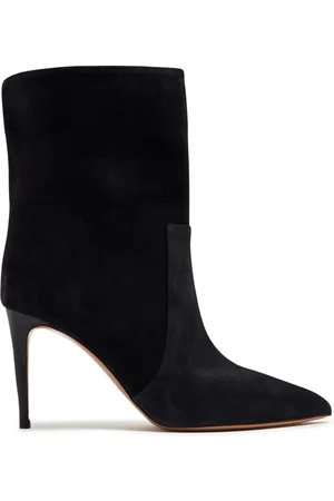 PARIS TEXAS 85mm pointed-toe suede boots