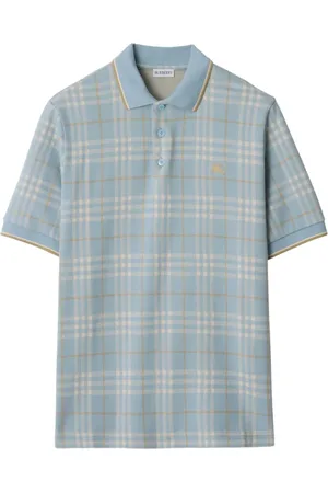 Burberry Checked cotton polo shirt