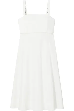 Tory Burch Structured square-neck midi dress