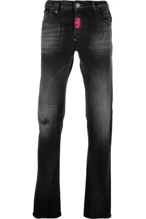 Philipp Plein Logo-plaque skinny-cut jeans
