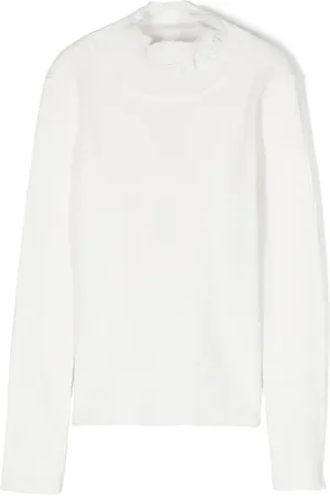 Twin-Set Logo-embroidered ribbed jumper