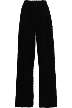 Gucci Waffle-effect tweed trousers
