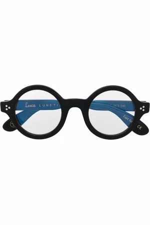LESCA Saga round-frame glasses