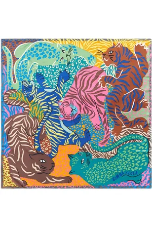 Bimba y Lola Leopard and Tiger scarf