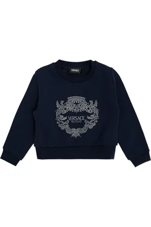 VERSACE Crystal-embellished sweatshirt