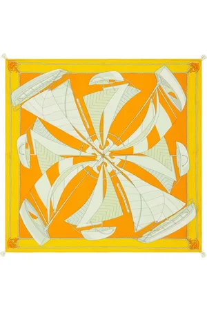Tory Burch Sailboat-print square scarf