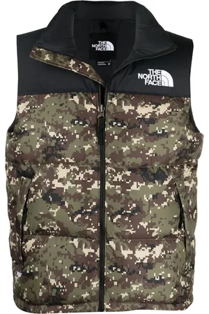 The North Face Reversible camouflage-print padded gilet