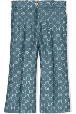 Gucci GG lam??-effect trousers