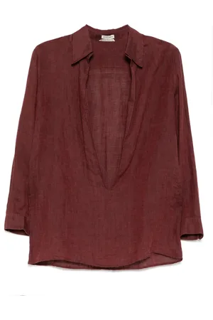 Hermès 1990-2000s linen blouse