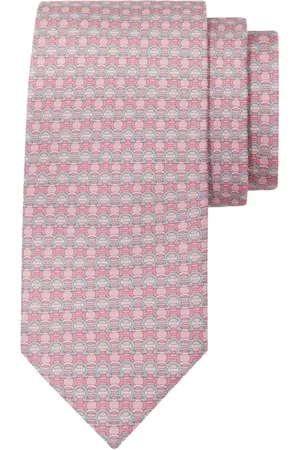 Salvatore Ferragamo Gancini-print silk tie