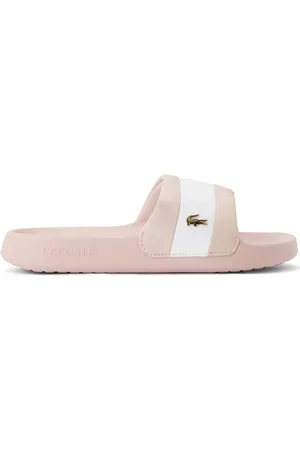 Lacoste Logo-appliqué stripe-detail slides