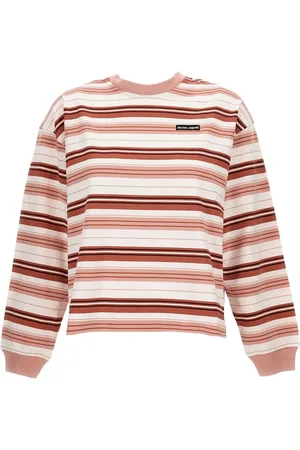 Maison Kitsuné Striped cotton sweatshirt