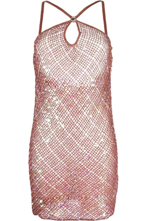 COPERNI Sequin crochet-knit dress
