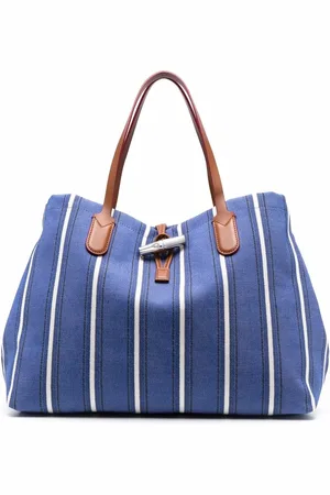 Longchamp Roseau Essential striped tote