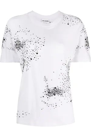 Des Phemmes Crystal-embellished cotton T-shirt